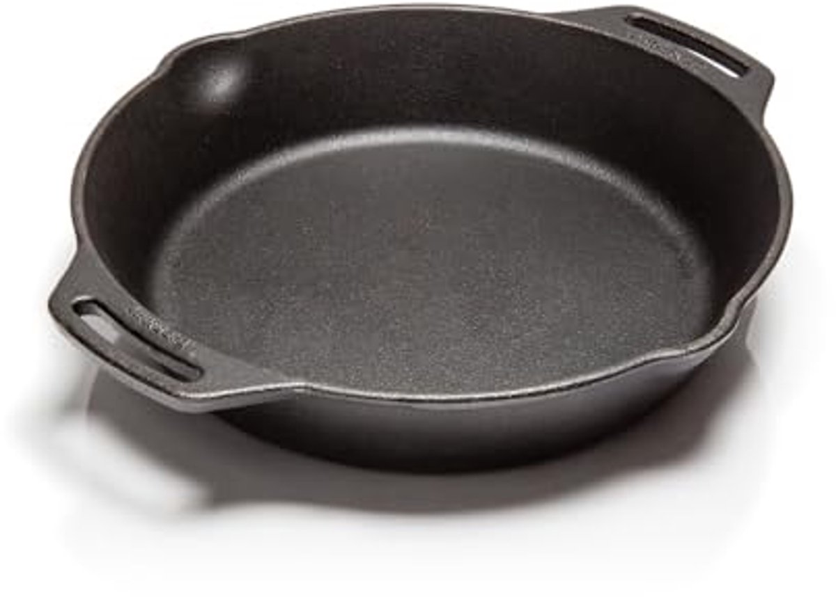 Gietijzeren Koekenpan - 25 cm met Handgrepen