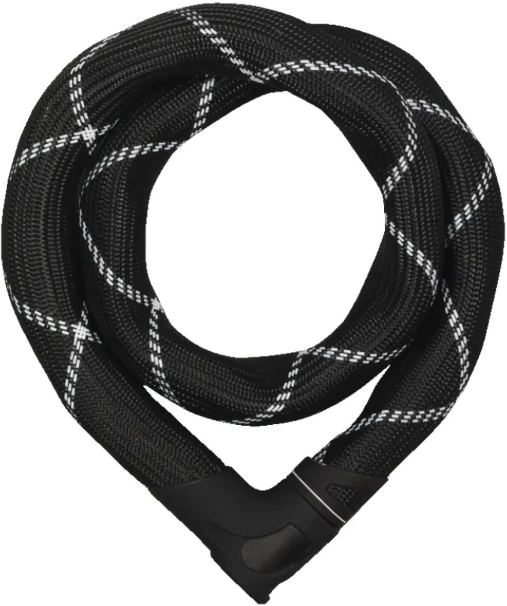 ABUS Iven Chain 8210 kettingslot - fietsslot van gehard staal - met kunstvezelcoating - ABUS veiligheidsniveau 10 - 140 cm - zwart