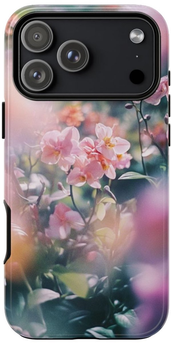 Zachte Roze Orchideeën Bloemenprint – Telefoonhoesje Geschikt voor iPhone 17 Pro Max