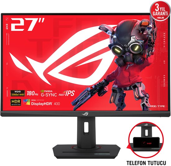 ASUS ROG Strix XG27ACS - QHD IPS Gaming Monitor - 180hz - USB-C 15w - G-Sync Compatible - 27 inch