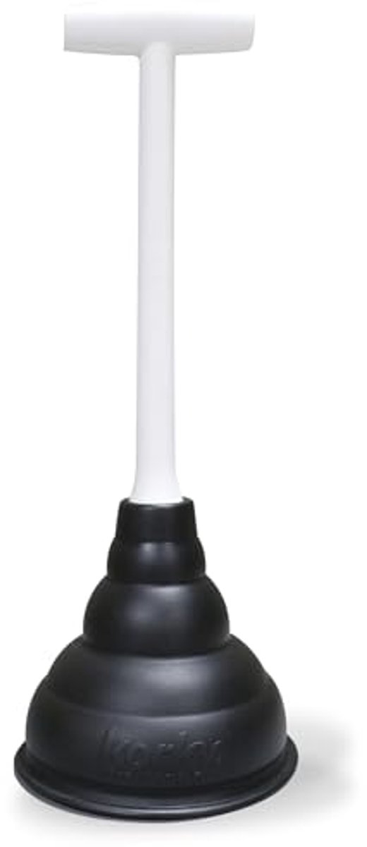 Mini Toilet Plunjer Zwart/Wit - Effectieve Toilet Reiniging