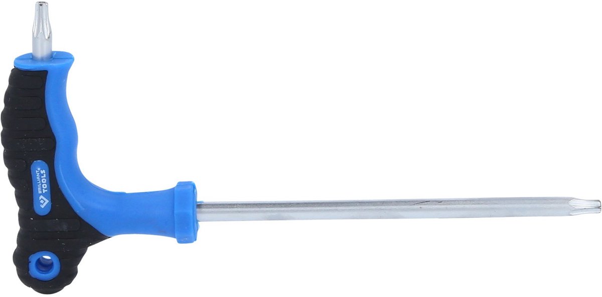 BRILLIANT TOOLS T-greep Torx® met frontale gat-haakse stiftsleutel T25 x 150 mm - BT041013
