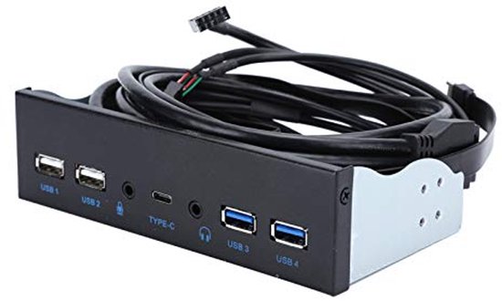 USB 3.0 Hub,PC Front Panel Adapter, with High-definition Audio and a ...