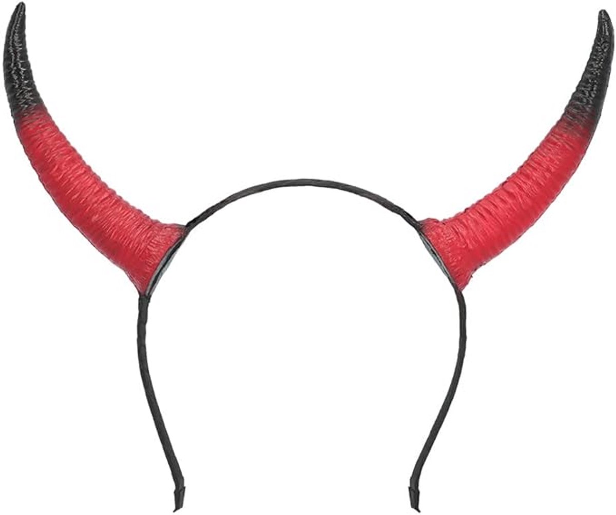 Daity Duivelshoorn hoofdband voor volwassenen - Halloween- en carnavalskostuumaccessoires - maskeradekostuumaccessoires
