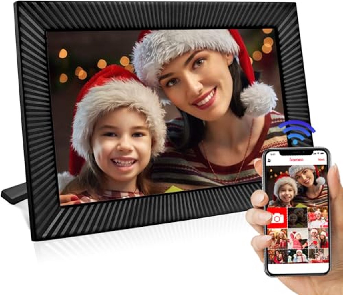 Digitale fotolijst 10,1 inch HD met WiFi en 32 GB opslag – Ideaal cadeau voor elke gelegenheid