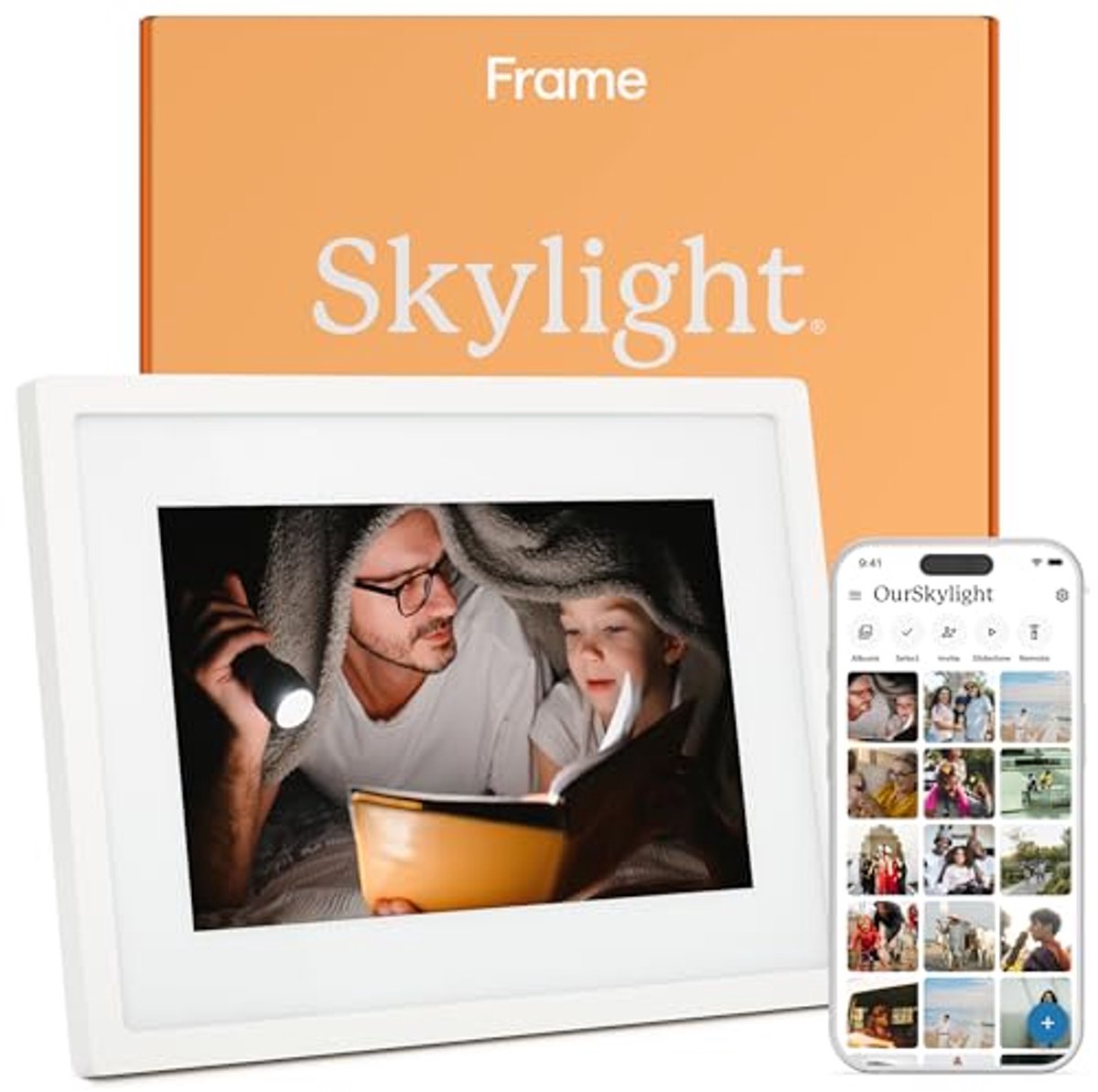Digitale fotolijst - 25,5 cm met touchscreen en WiFi