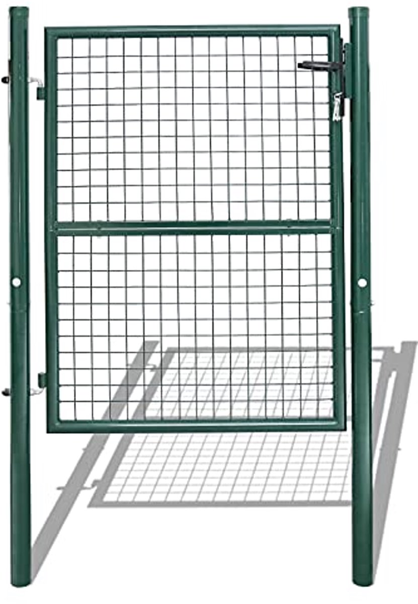 Duurzame Tuinpoort 125 x 100 cm - Robuuste Tuindeur met Slot en Sleutels - Perfect voor Tu