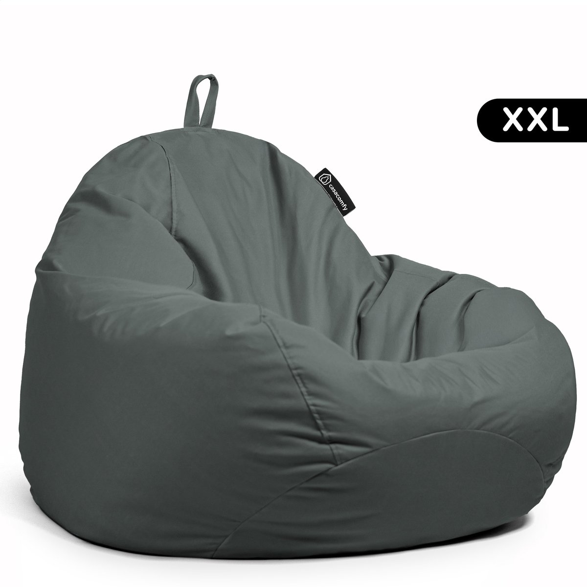 Casacomfy Pear XXL - Complete Grote Zitzak Volwassenen - Binnen & Buiten - Waterafstotend - Antraciet