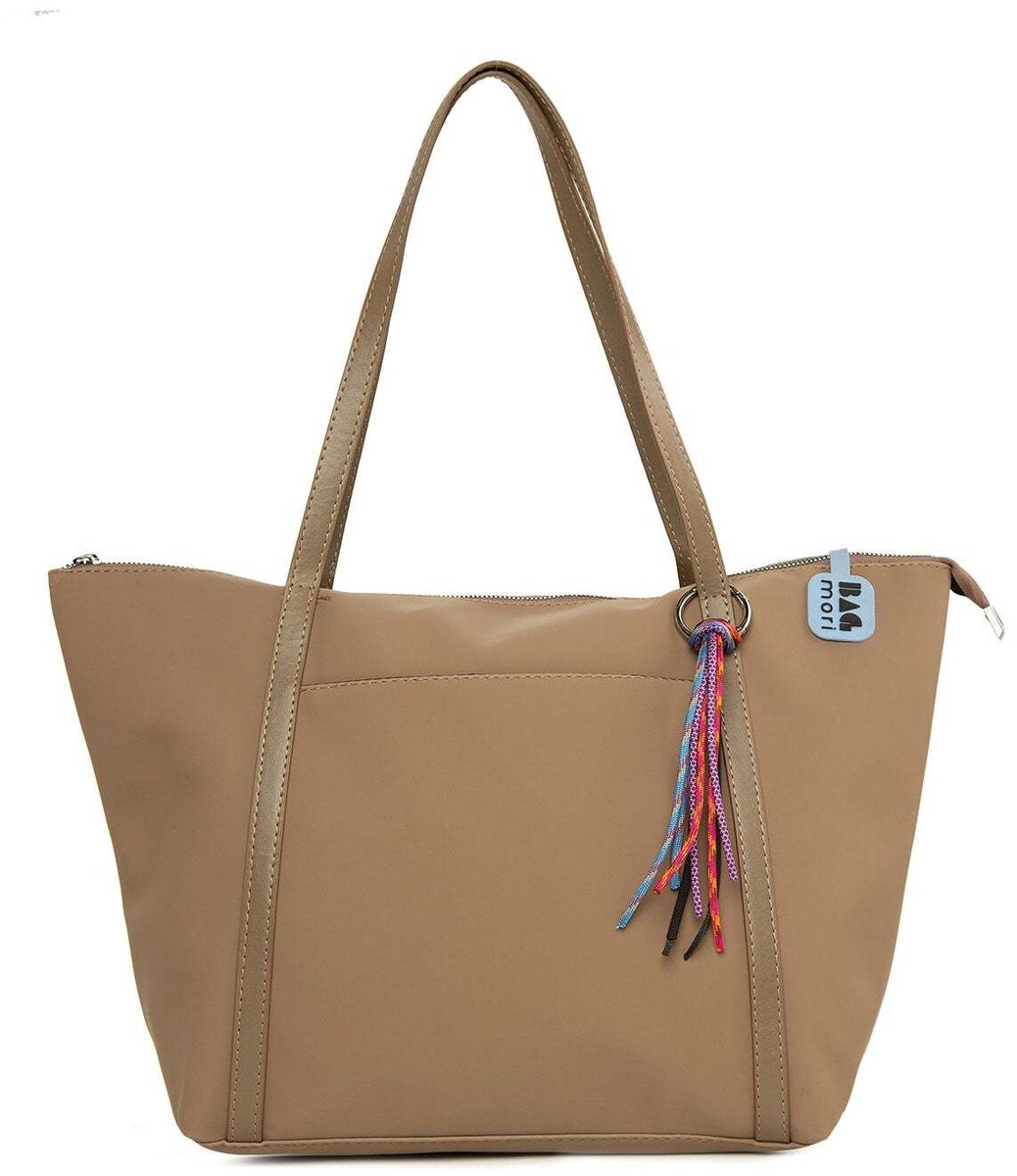 Bagmori Shopper Satijnen Shopper met Multicolor Kwastdetail