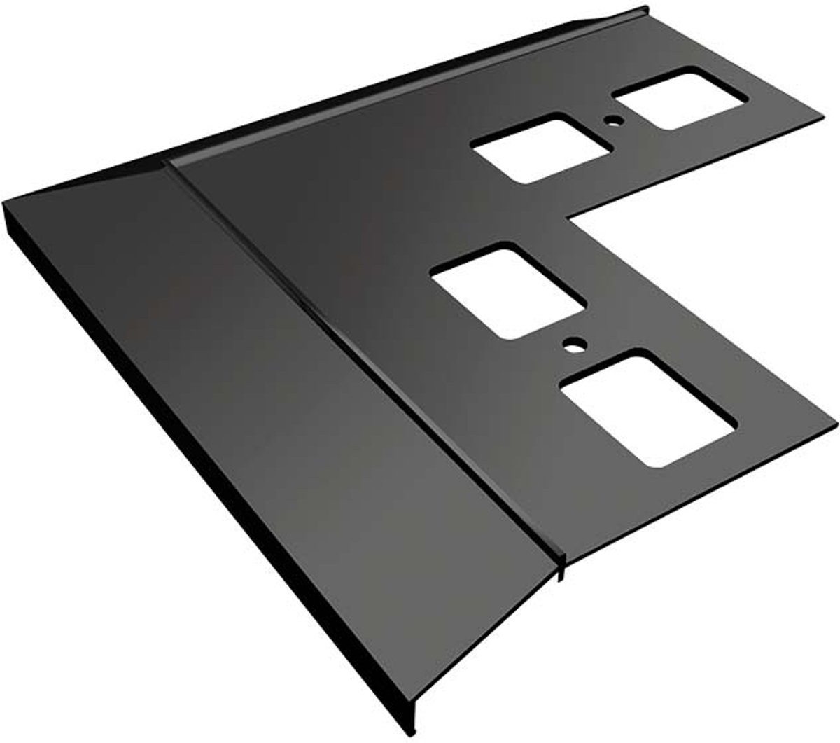 Renoplast® Aluminium Hoek 90° Voor Dakrandprofiel K100 Grafiet - Afwerking Van Terrassen En Balkons - Tegelvloeren Op Lijmmortel - Waterafvoersystemen Hoekprofiel - Corrosiewerende Balkonprofielen