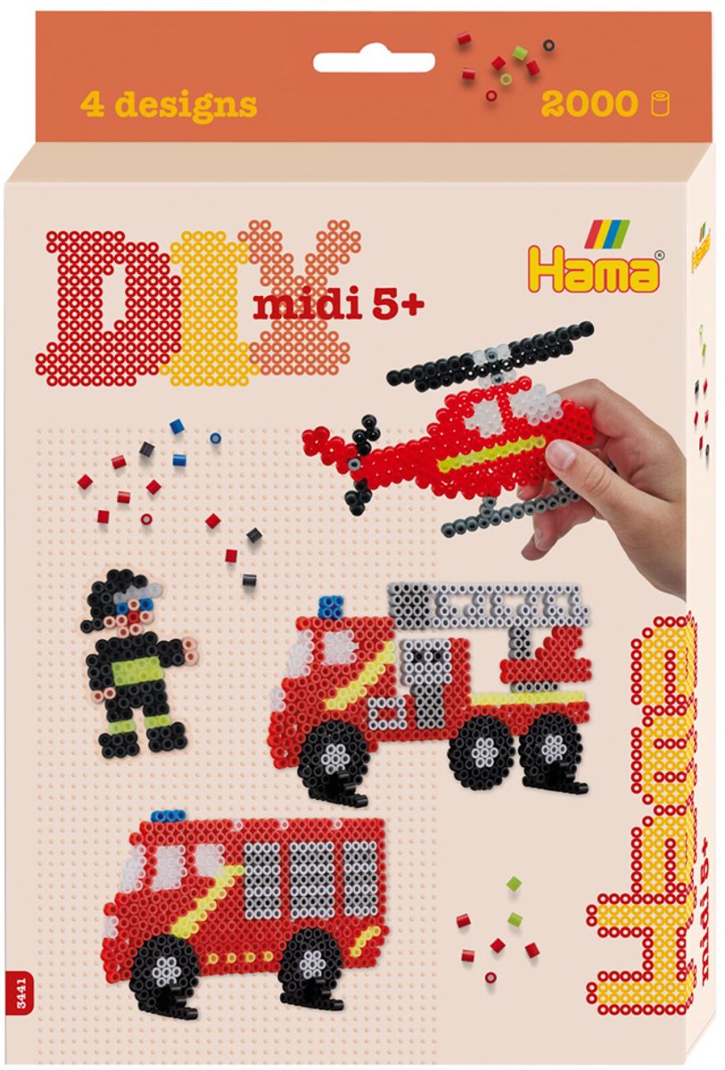 Hama Strijkkralenset ‘Brandweer’ – 2000 multicolor kralen — afbeelding 6