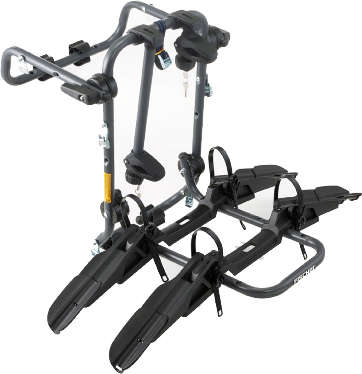 FISCHER fietsendrager voor achter, geschikt voor 2 fietsen/e-bikes