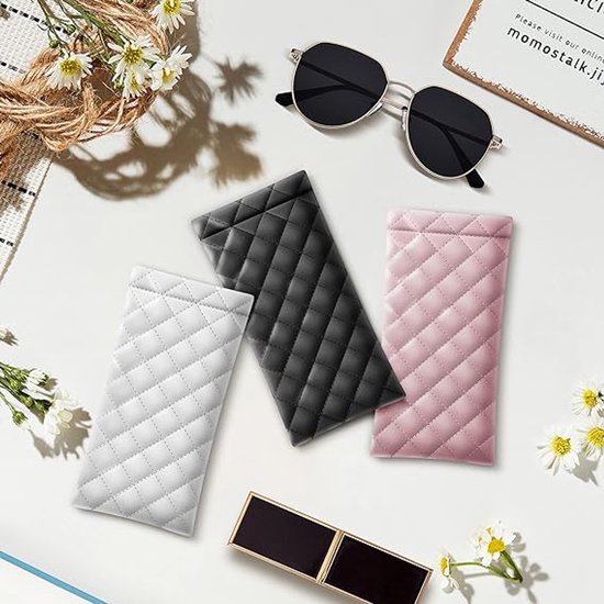 3 stuks Hardcase Brillenkoker van Leer en Metaal, Brillenkoker van Leer met Brildoekje, Brillenkoker voor Zonnebril met Magneetsluiting, Universeel Draagbaar Brillen en Zonnebrillen Etui voor de 3 stuks Hardcase Brillenkoker van Leer en Metaal, Brillenkoker van Leer met Brildoekje, Brillenkoker voor Zonnebril met Magneetsluiting, Universeel Draagbaar Brillen en Zonnebrillen Etui voor de