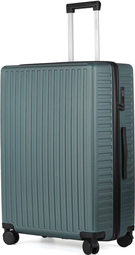 TAN.TOMI Reiskoffer groot 76x49x30 - 100L - Spinner wielen - Lichtgewicht - TSA Slot - lichtgroen