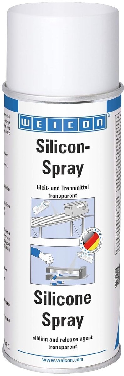 WEICON Siliconenspray 400 ml – Transparant voor kunststof rubber metaal