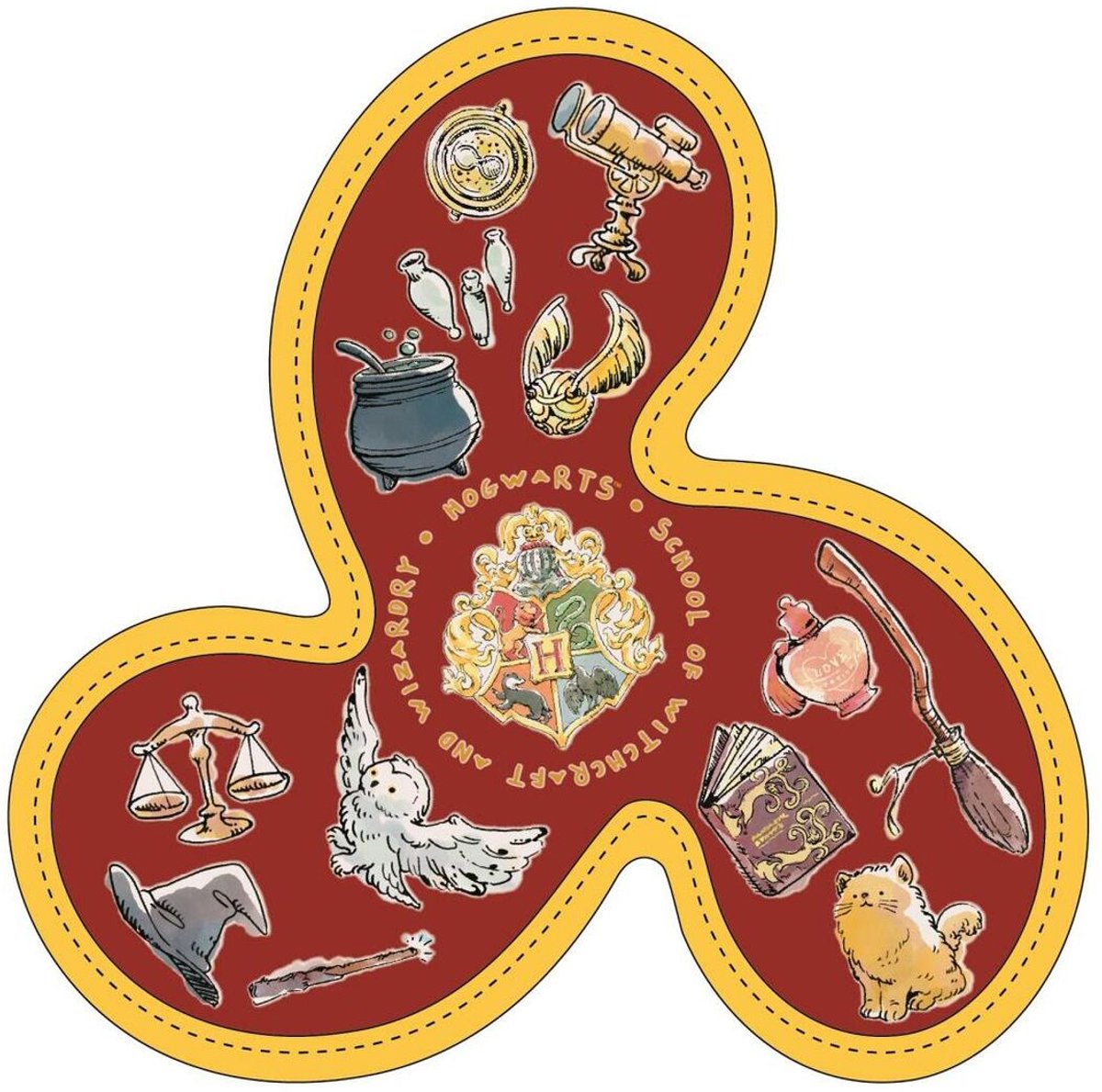 Hondenspeelgoed – Apporteerspeelgoed – Frisbee voor honden – Harry Potter – Rood