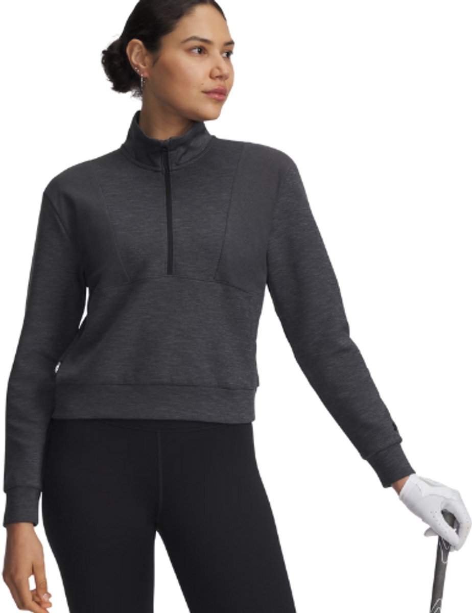 Under Armour Drive Midlayer Pullover Zwart/Antraciet Dames
