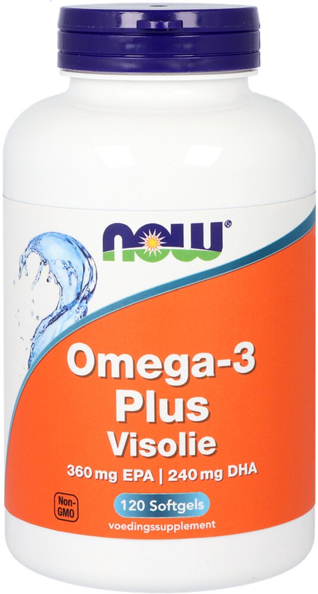 NOW - Omega 3 Plus Epa Dha - 2 x 120 softgels - Voordeelverpakking