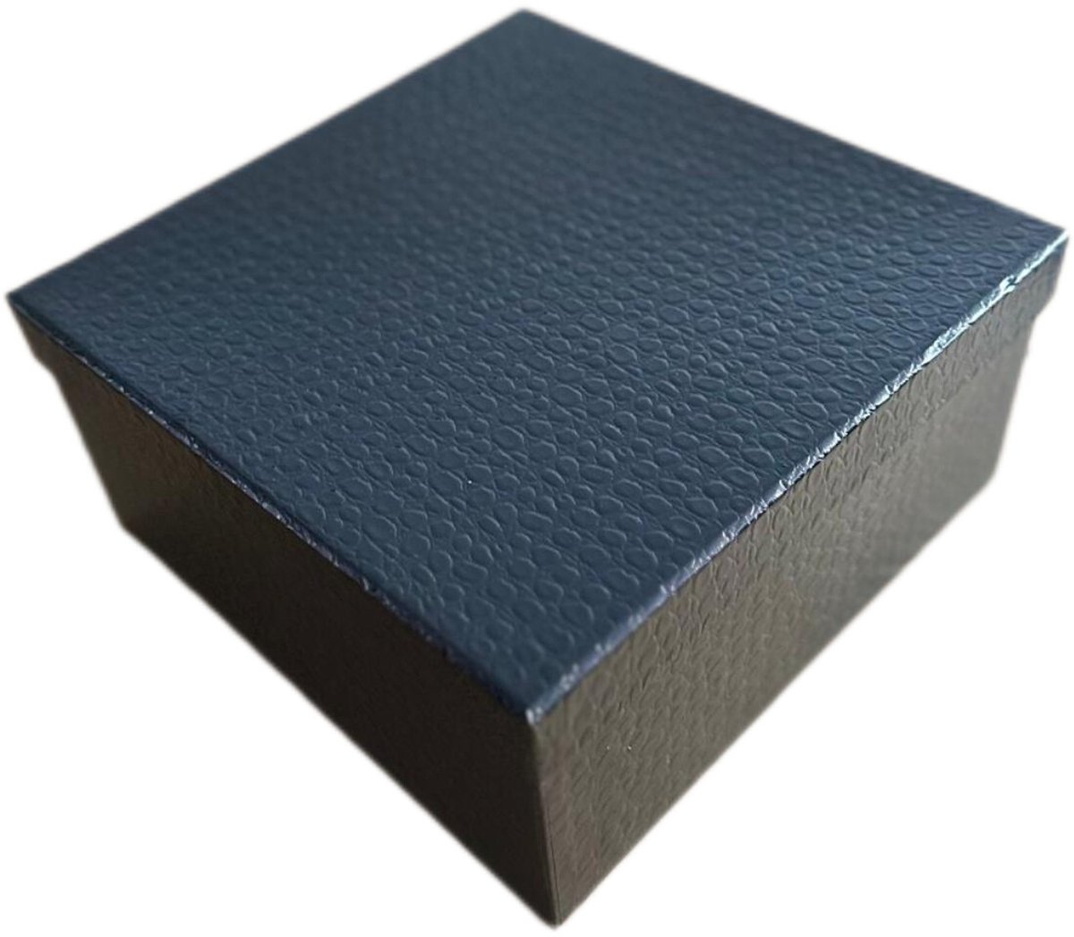 Luxe Dozen met deksel - S: 19x19x8cm - Vierkant - Zwart - Cadeaudoos - Geschenkdoos