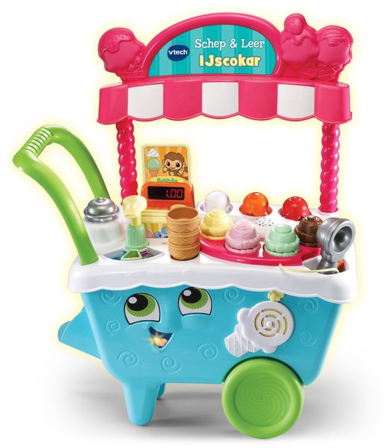 VTech Schep & Leer IJscokar - Educatief Speelgoed - IJskar - Ontdek Kleuren, Dieren en Tellen - Cadeau - Kinderspeelgoed 2 Jaar tot 5 Jaar