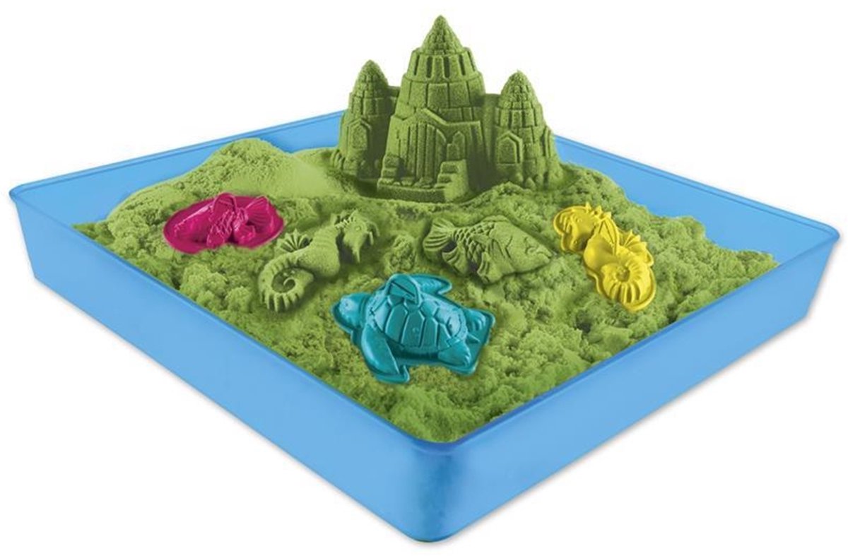 Kinetic Sand - Zandbakspeelset - Groen - 454 g origineel kinetisch zand - Sensorisch speelgoed — afbeelding 9
