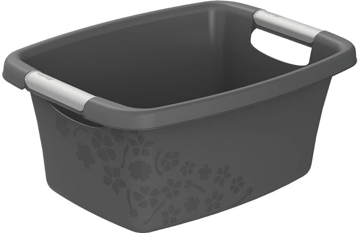 Rotho Flowers Wasmand 12L Antraciet