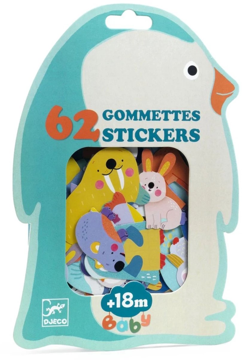 Djeco dierenfiguren speelgoed - pooldieren FSC MIX.