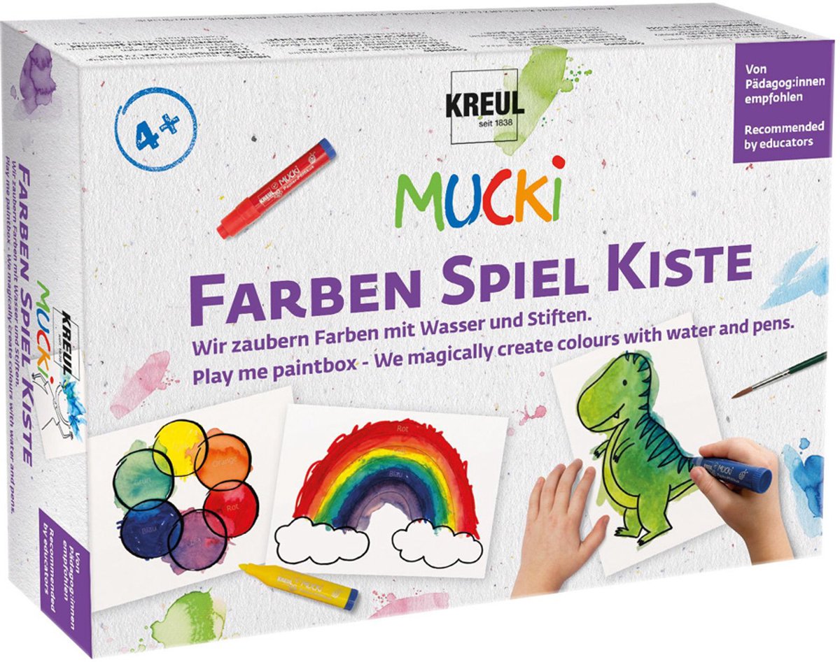 KREUL Aquarel kleurpotloden 'MUCKI', kleurenspel kist set