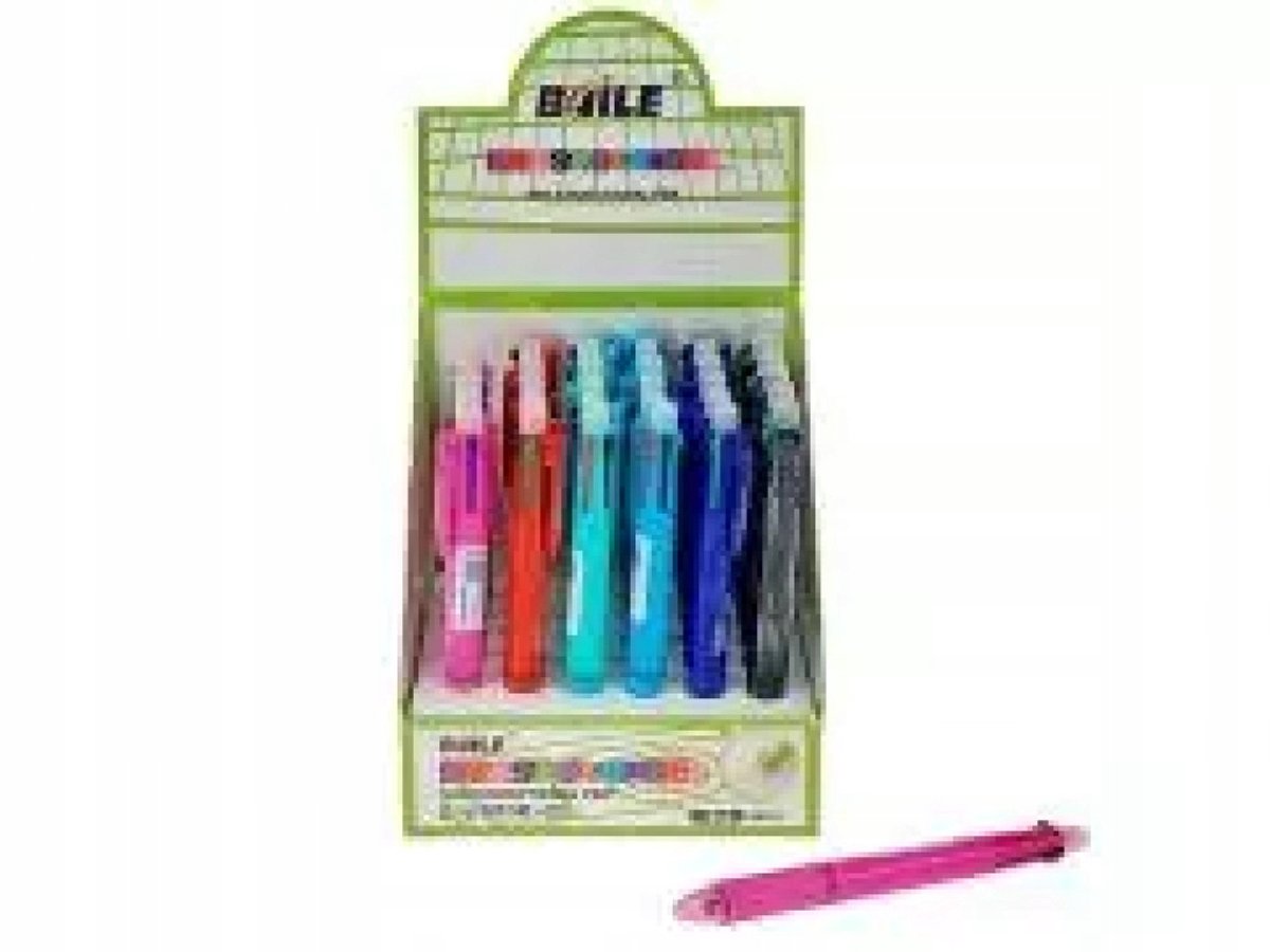 Multicolor Pennen Set (36 stuks) - Ideaal voor Kantoor en School