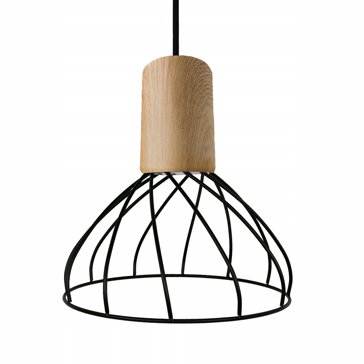 Moderno Hanglamp GU10 Zwart/Hout - Stijlvol en Uniek