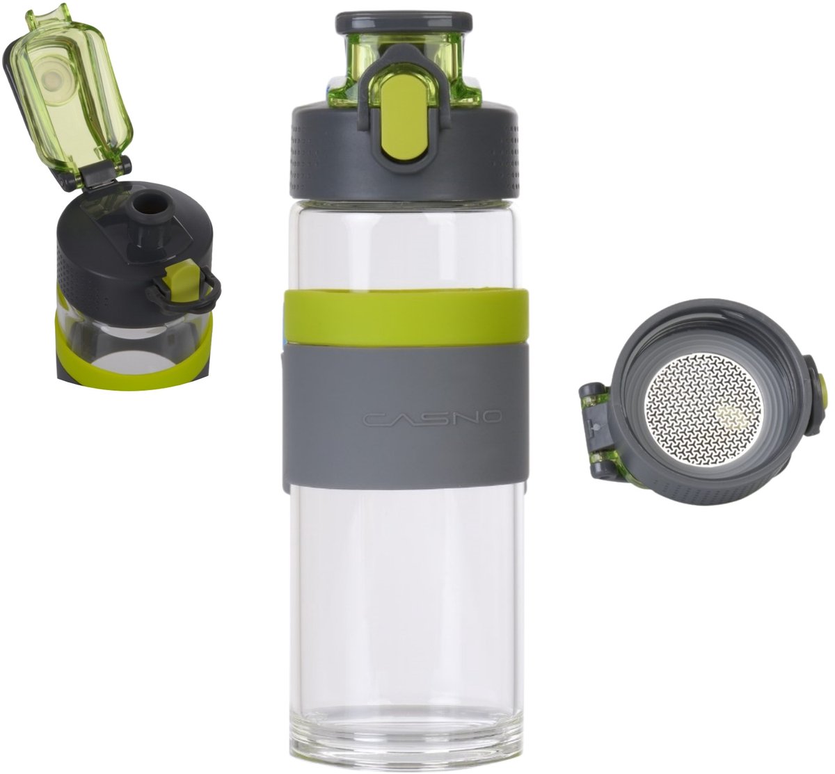 Casno Kruisglazen Fles 500 ml - Stijlvol Groen