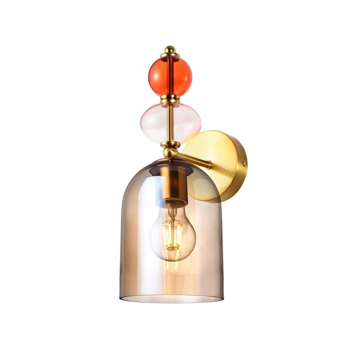 Tropea Wandlamp Amber Art Deco 1xE27