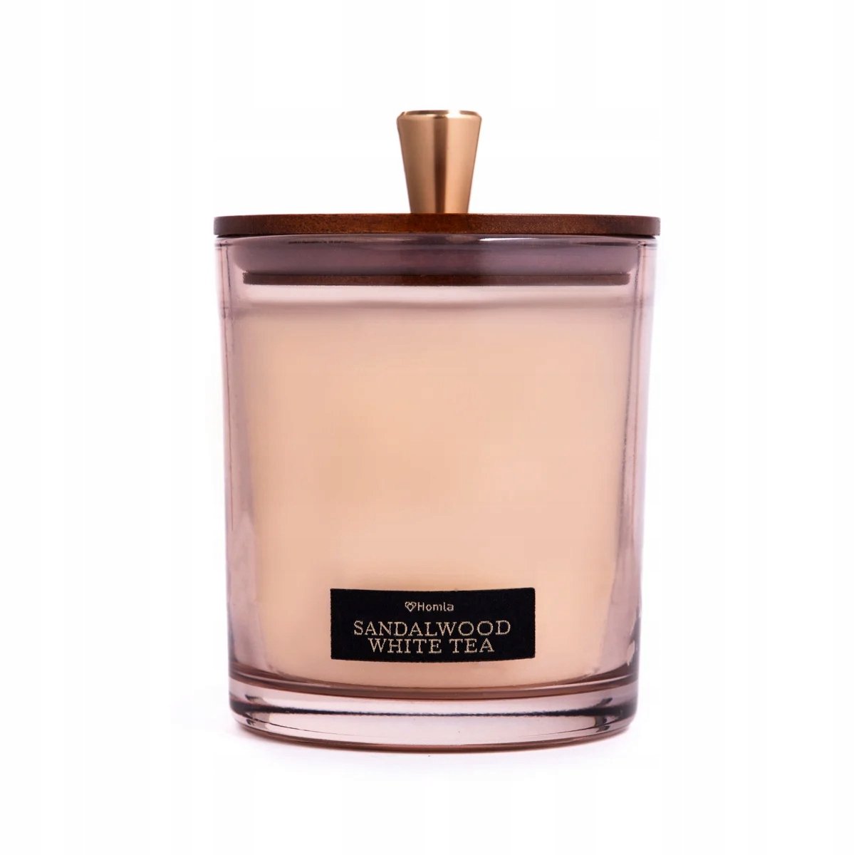 WOODY BLEND Geurkaars Sandelhout Witte Thee 380g - Luxe Sfeer