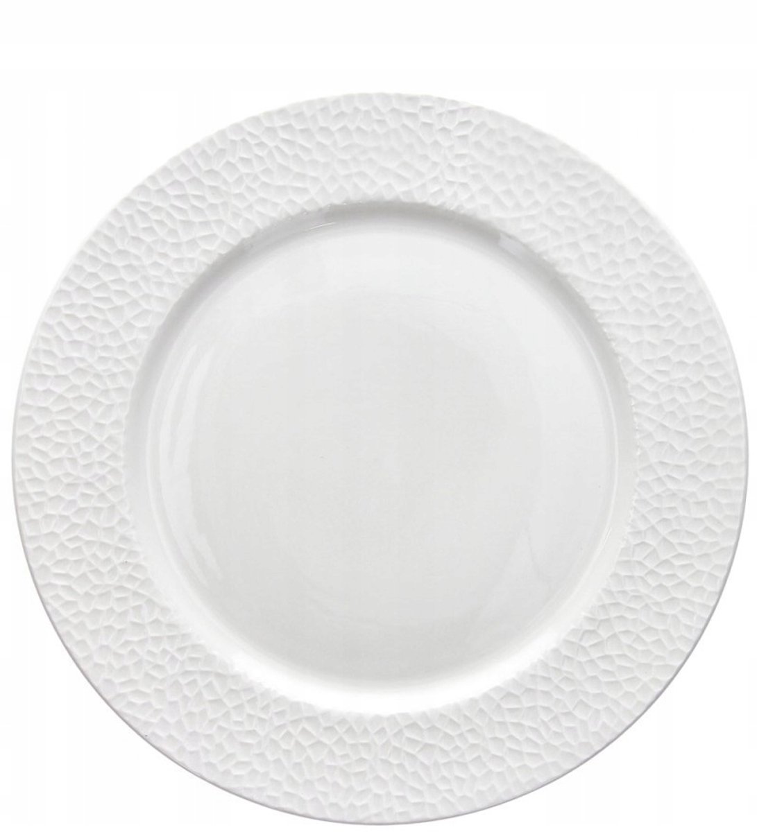 Tognana Golf Dinerbord 27 cm - Wit porselein met lichte structuur