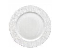 Tognana Golf Dinerbord 27 cm - Wit porselein met lichte structuur