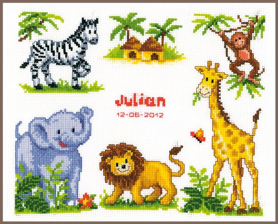 LetiStitch kruissteekset - LETI 935 - geboorteregistratie voor