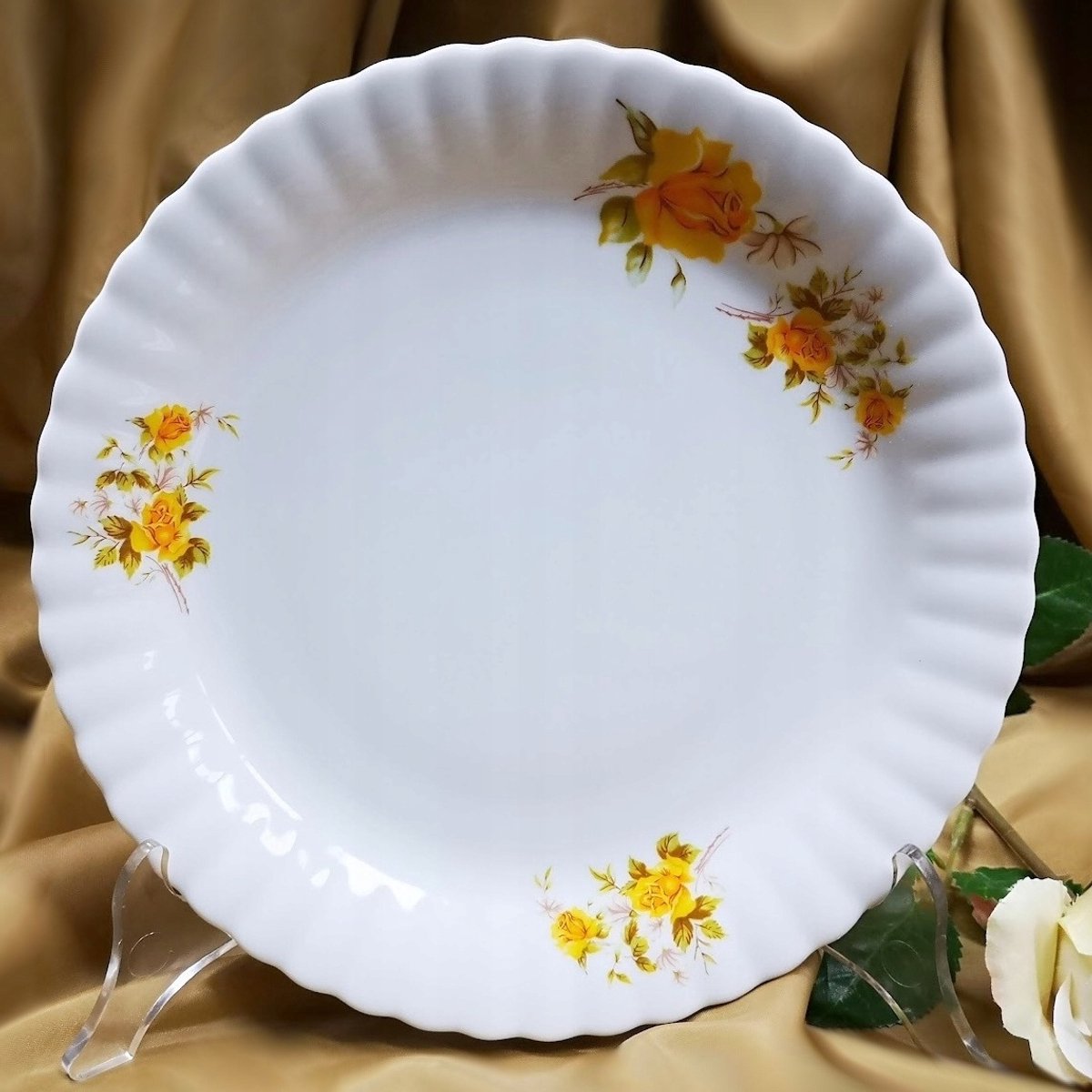 Malcer Iwona Platbord 24 cm Golden Rose porselein