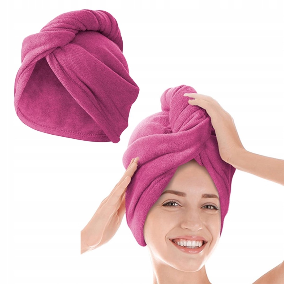 Zachte Microvezel Turban voor Haar - Sneldrogend & Absorberend