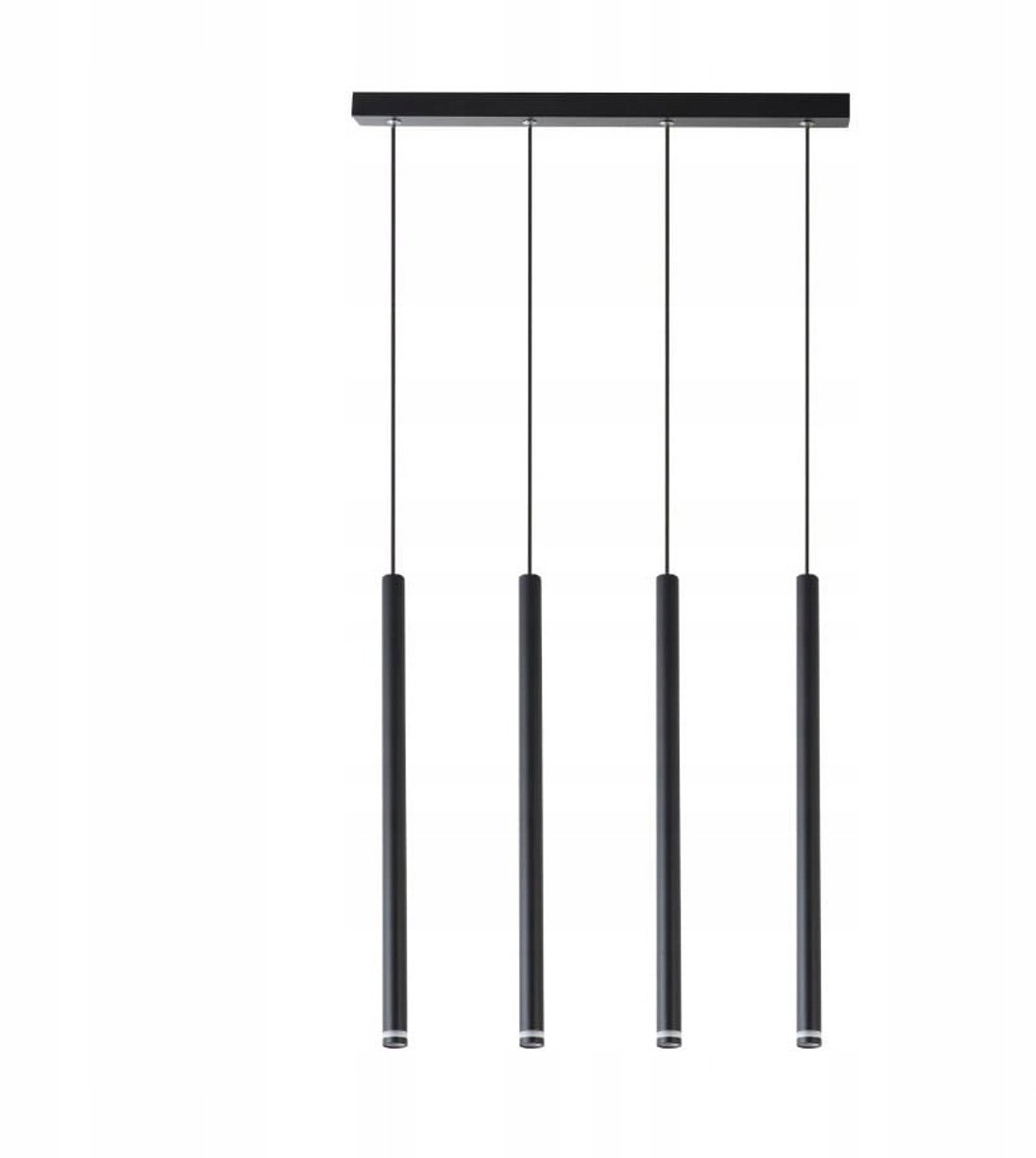 Piero Hanglamp Zwart - 4x G9 - In hoogte verstelbaar
