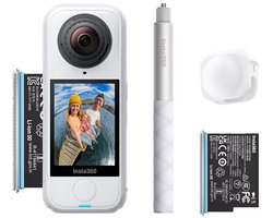 Insta360 – X4 Air Starter Bundel - Artic White - 8K 360° Video Action Camera - Met Selfie Stick & Lensbescherming