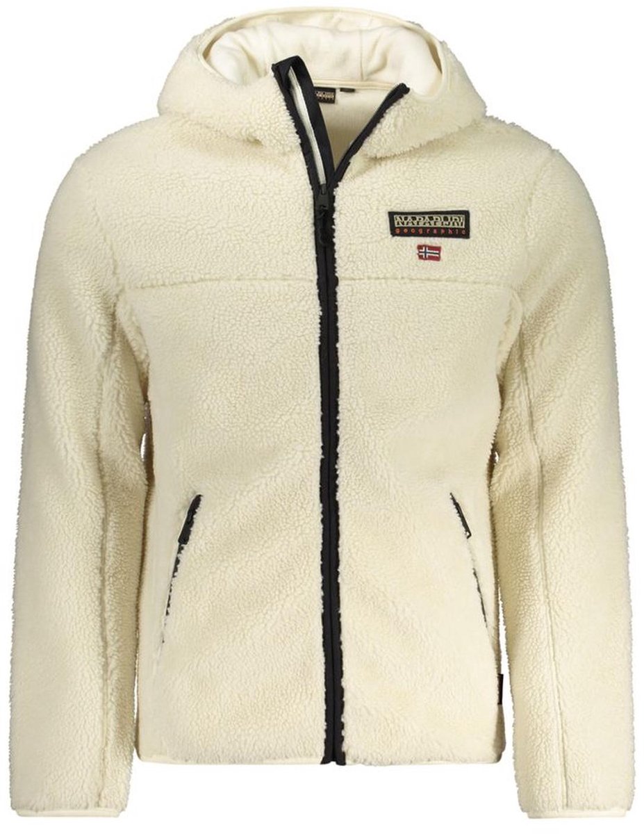 Fleece Jacket Borg Zip Hood Wit