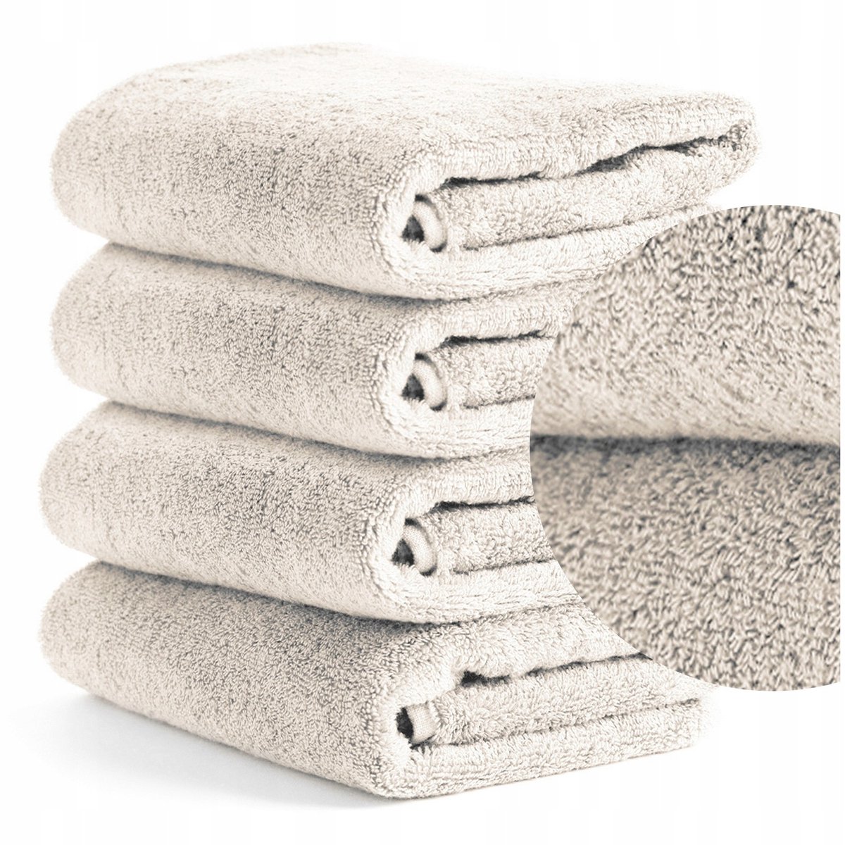 4x Badhanddoeken 70x140 cm Hotelkwaliteit Katoen Set Cadeau