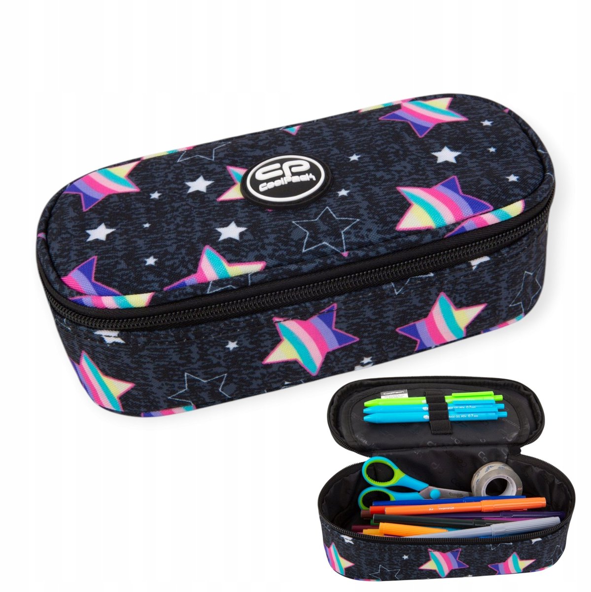 CoolPack Campus Rainbow Night Etui - Ruim en Stijlvol