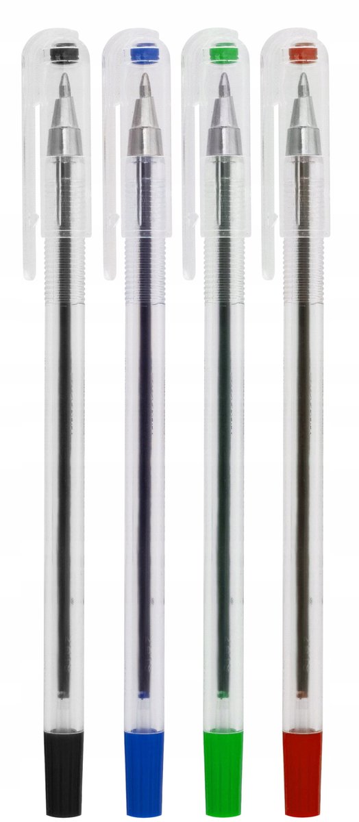 MemoBe Kogelpen Set 4 Kleuren 0,7mm - Bureau & School