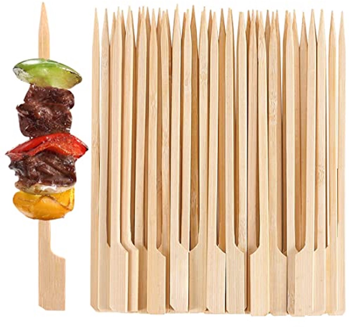 100 bamboe spiesjes voor aperitief en vingerfood