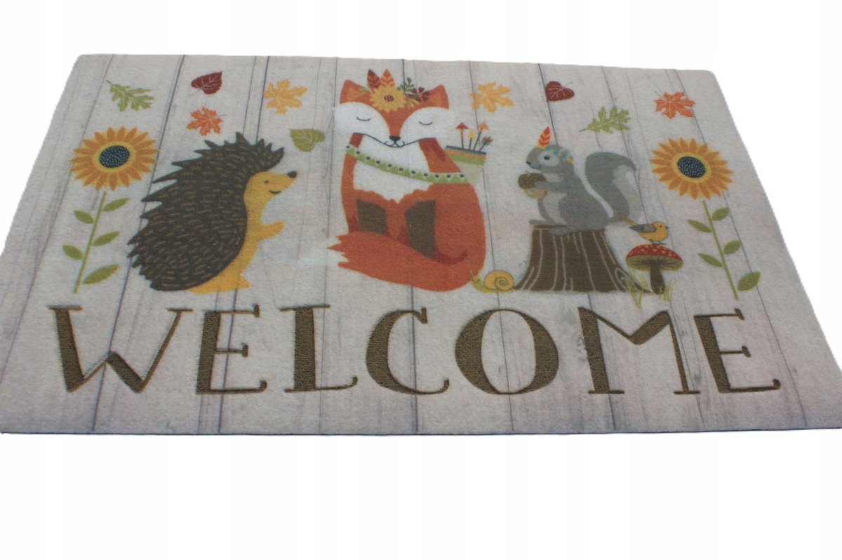Deurmat "Welcome Animals" 45x70 cm - Antislip & Duurzaam