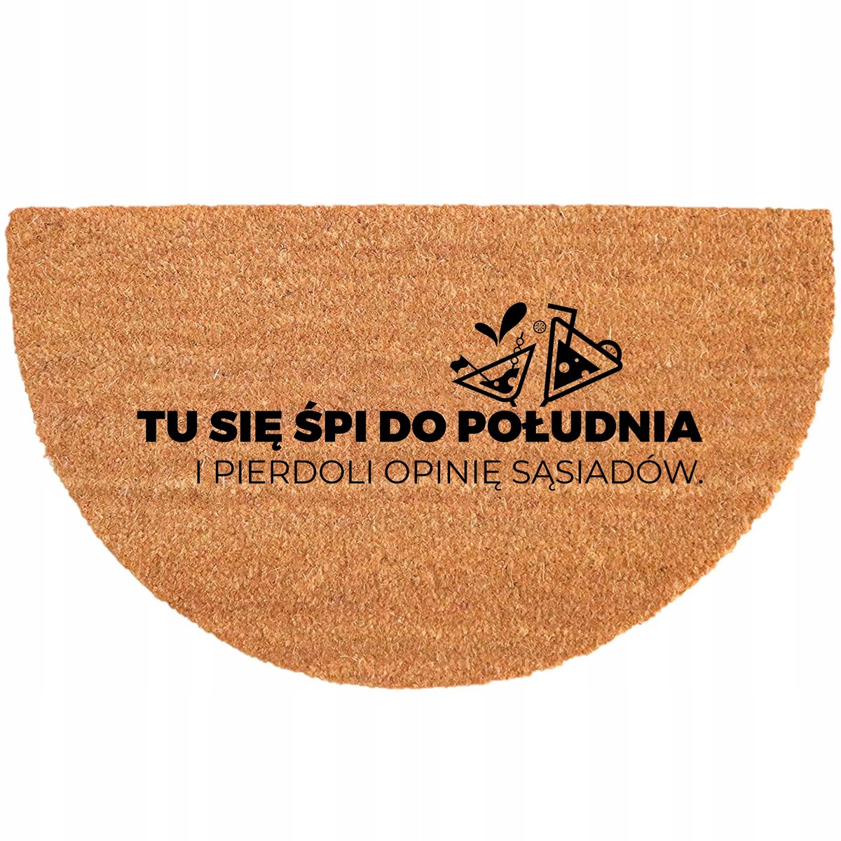 Duurzame Kokos Woonmat Halve Maan Antislip 40x70cm Ecologisch