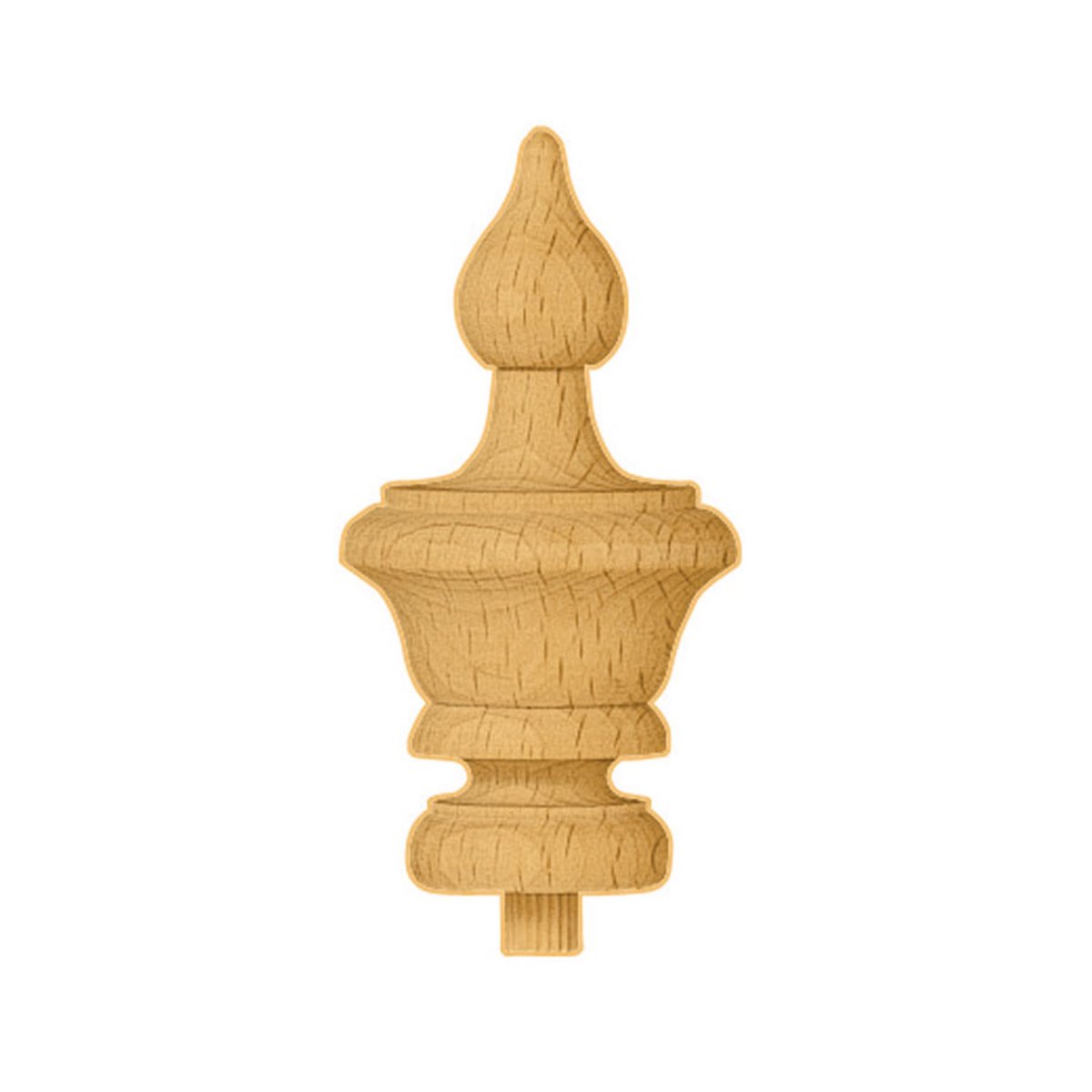 Decoratief deel gedraaid eikenhout