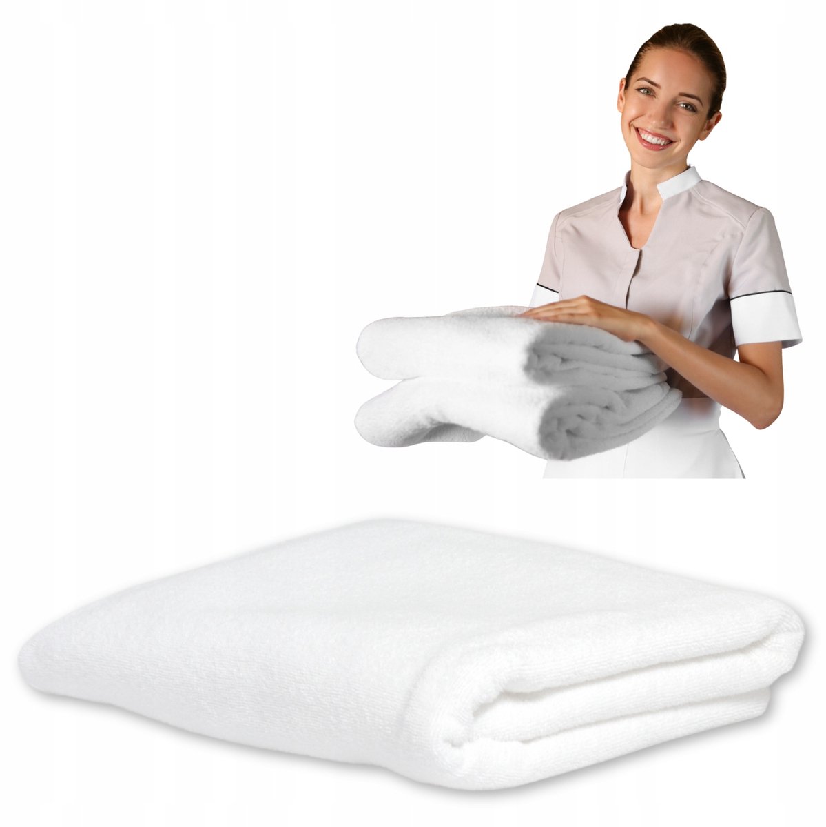 Luxe Hotelhanddoek 70x140cm Wit - Zacht & Absorberend