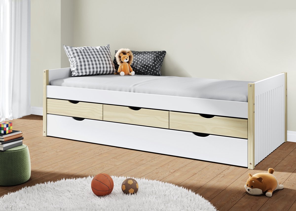 Marckeric - Bed Valka - Wit - 205x98.2x63cm